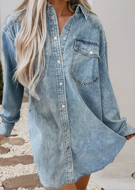 Denim Shirt Dress