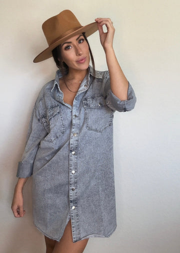 Denim Shirt Dress