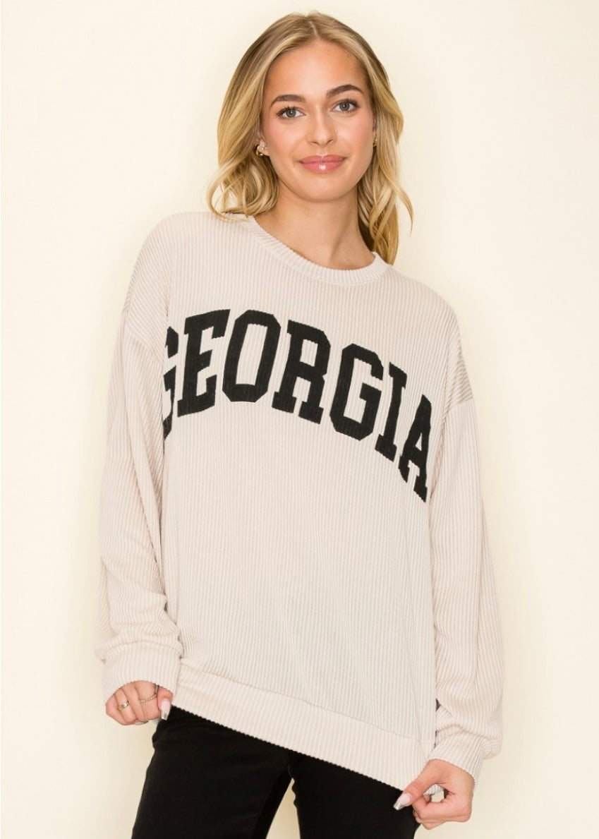 Oatmeal Georgia Crewneck