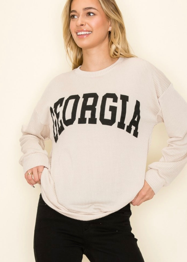 Oatmeal Georgia Crewneck