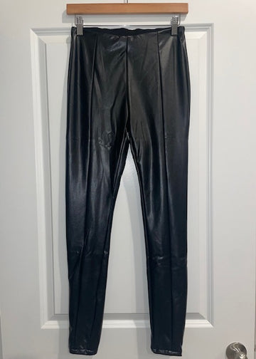 Black Faux Leather Leggings